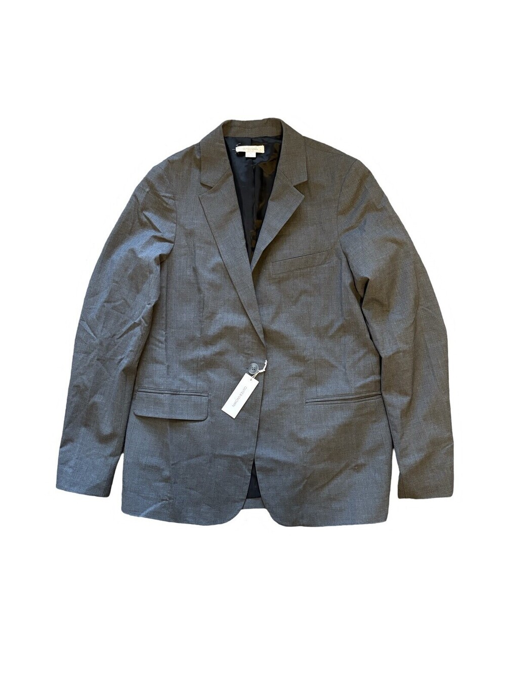 Outerknown Parker Boy Virgin Wool One Button Blazer Gray Jacket Size 10 NWT $328